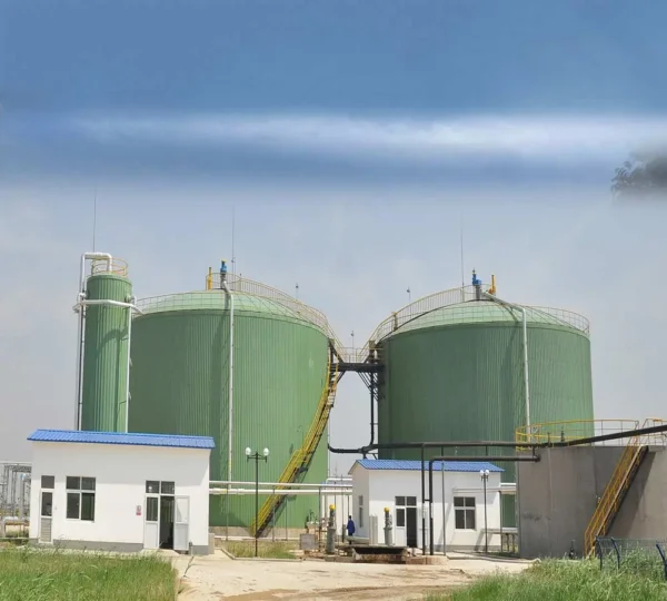 1500m³ cows'manure waste water processing biogas project