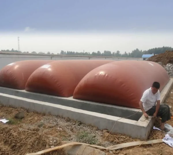 300m³ floating cover biogas project system