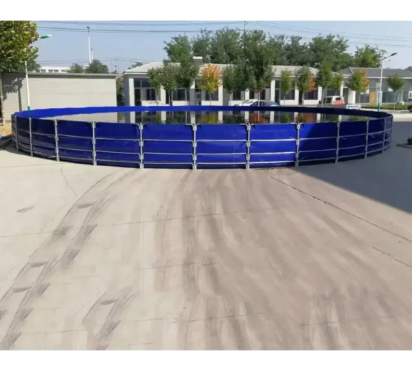30000L steel framework water tank for RAS fish farm system - Image 4